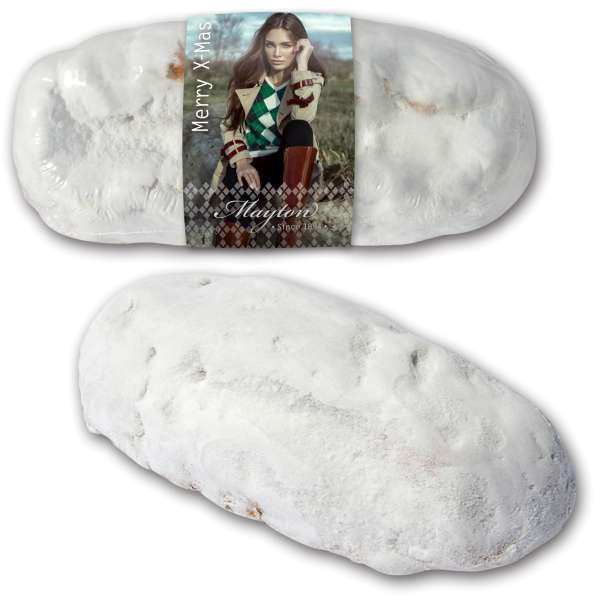 Christstollen 750g mit bedruckter Banderole