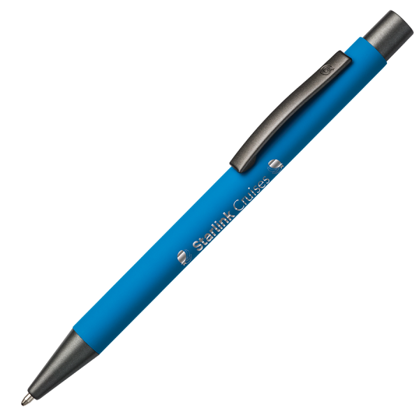 BARBADOS soft touch Kugelschreiber mit Spiegel Gravur