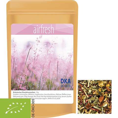 Bio Kräutertee Vierjahreszeiten, ca. 10g, Standbeutel Mini