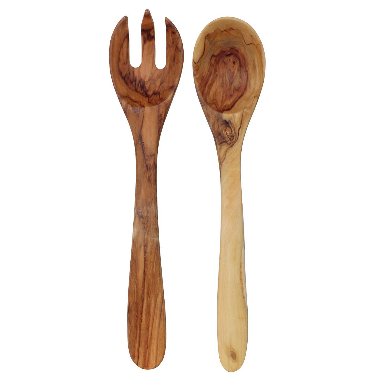 Salatbesteck Olivenholz 30cm