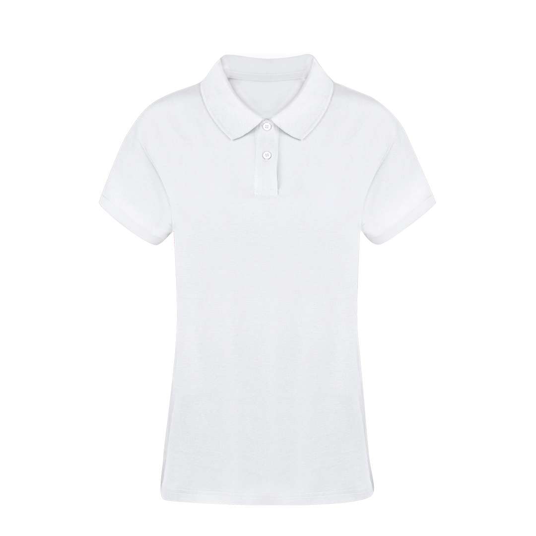 Erwachsene Frauen Weiß Polo-Shirt Koupan