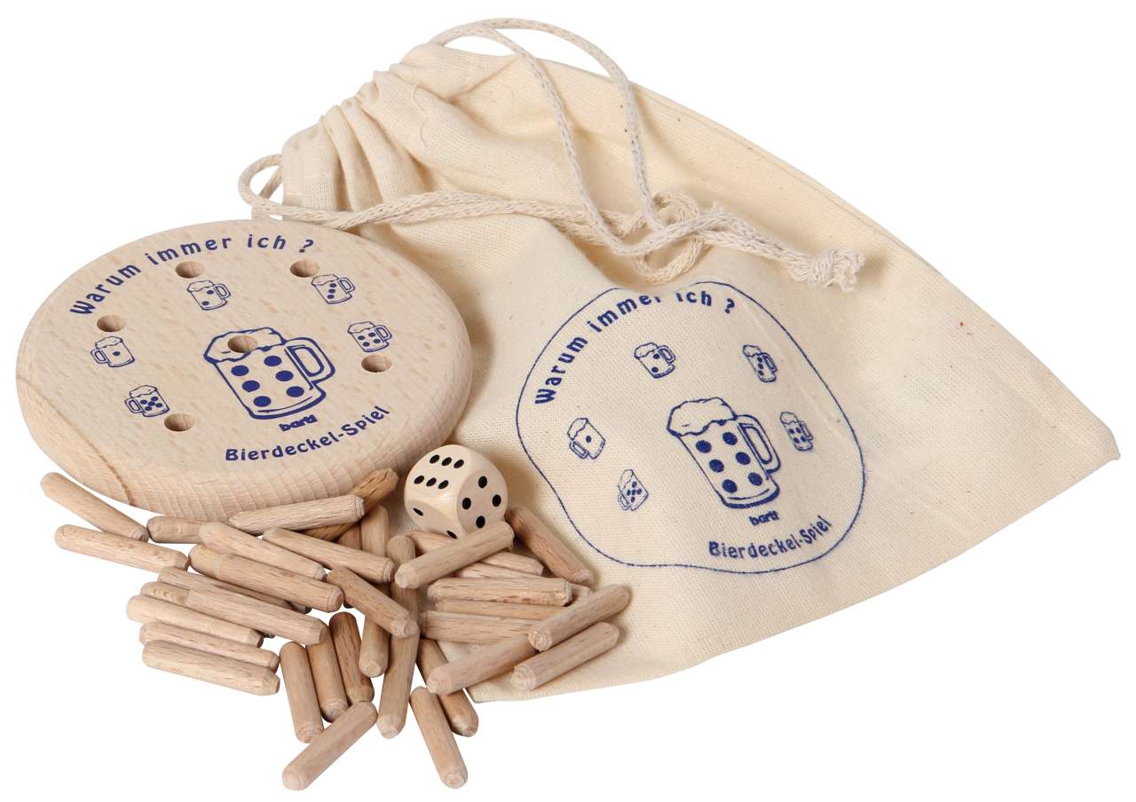 Bierdeckelspiel Warum immer ich?