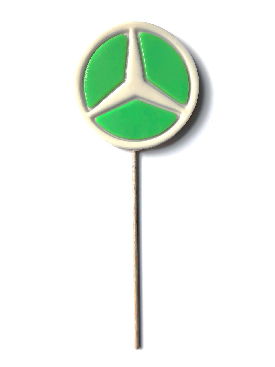 Logo-Lutscher mit individuellem 2D-Relief