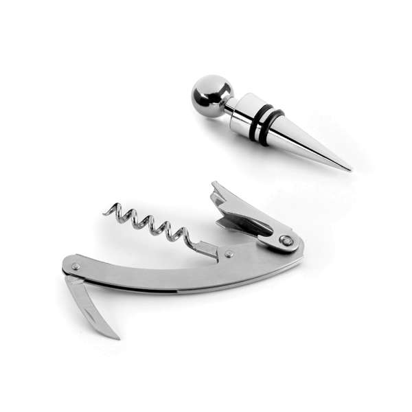 BARREL Weinset aus Zink und Edelstahl bestehend