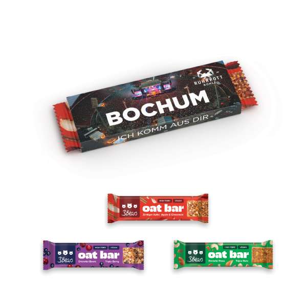 3Bears Oat Bar im Werbeschuber