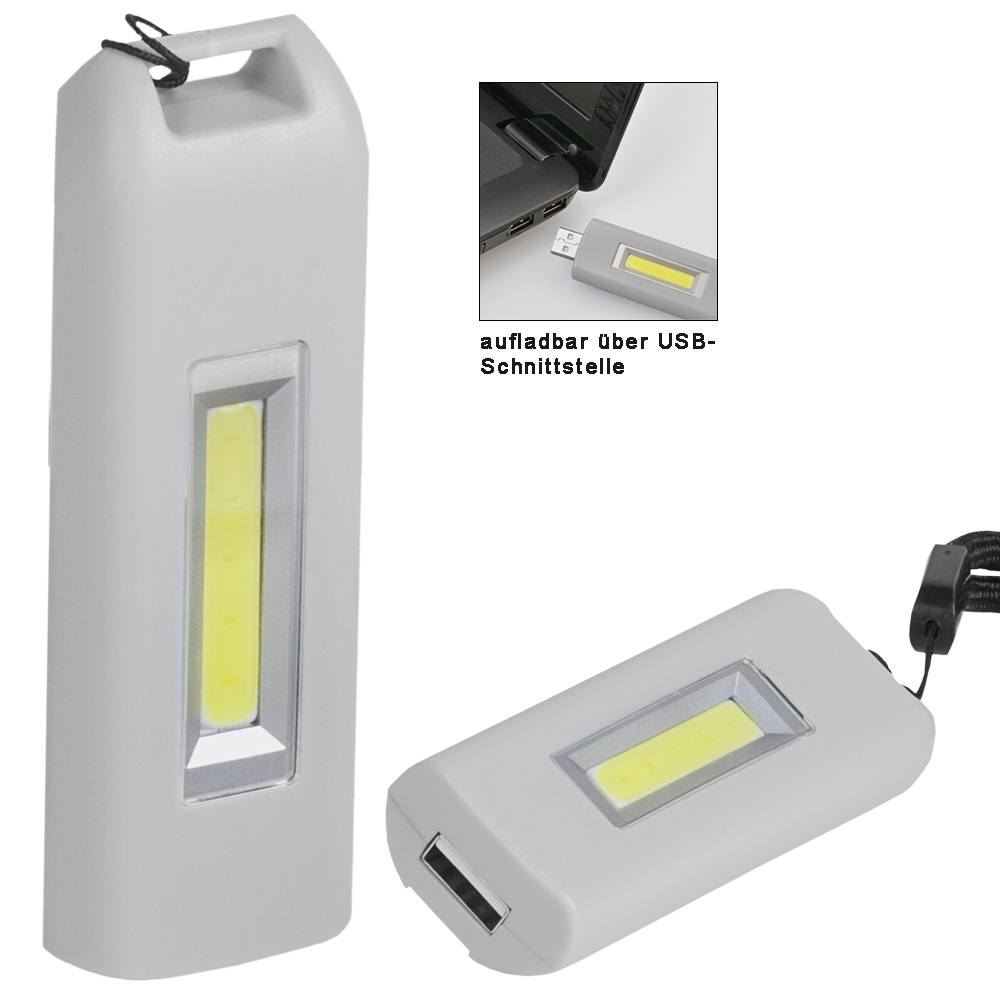 Aufladbare LED Leuchte Eco USB Light 70 L als Werbemittel in kleiner  Menge
