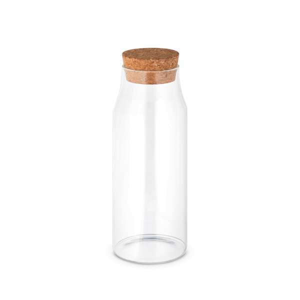 JASMIN 1000 Glasflasche mit Korkdeckel 1 Liter