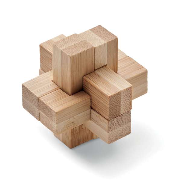 Holzpuzzle/Gehirnjogging Bambus SQUARENATS