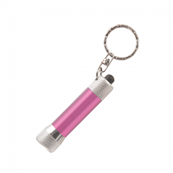 LED-Taschenlampe / Schlüsselanhänger mit Batterien inkl. Lasergravur