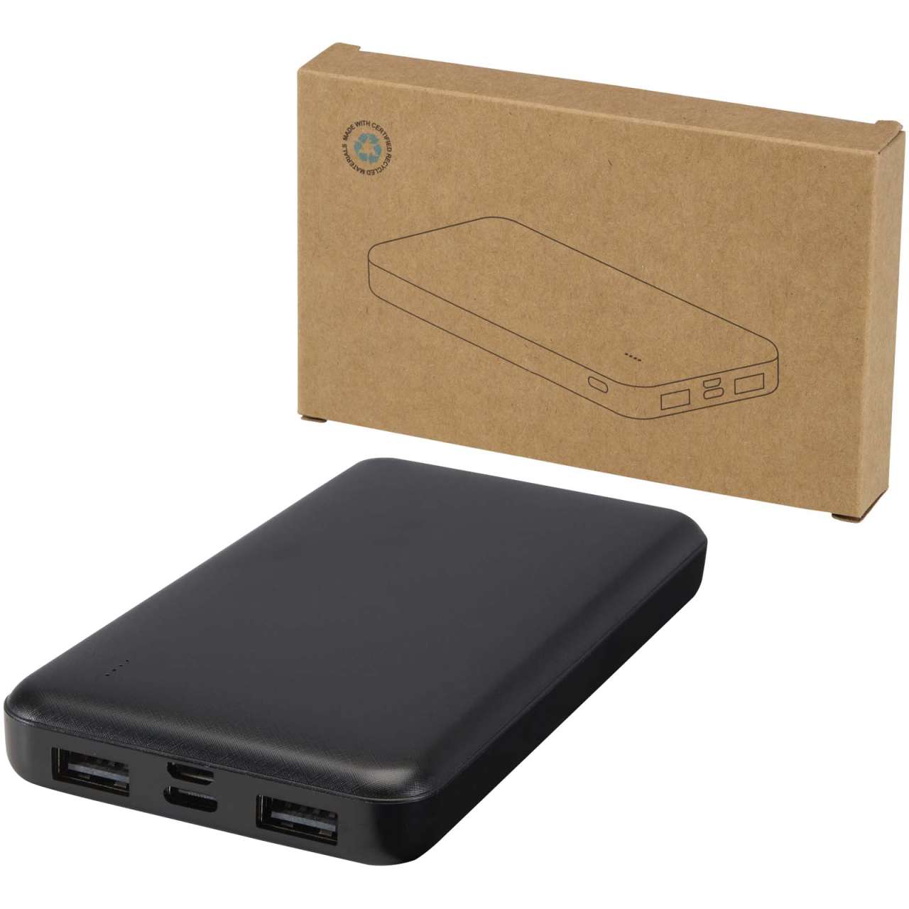 Intan 10 W 10.000 mAh Powerbank aus recyceltem Kunststoff