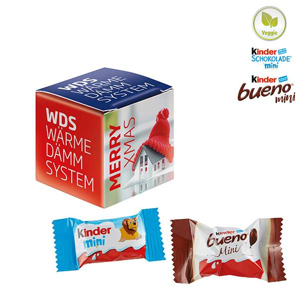 Mini Promo-Würfel mit Kinder Schokolade Mini & Kinder bueno Mini Mix