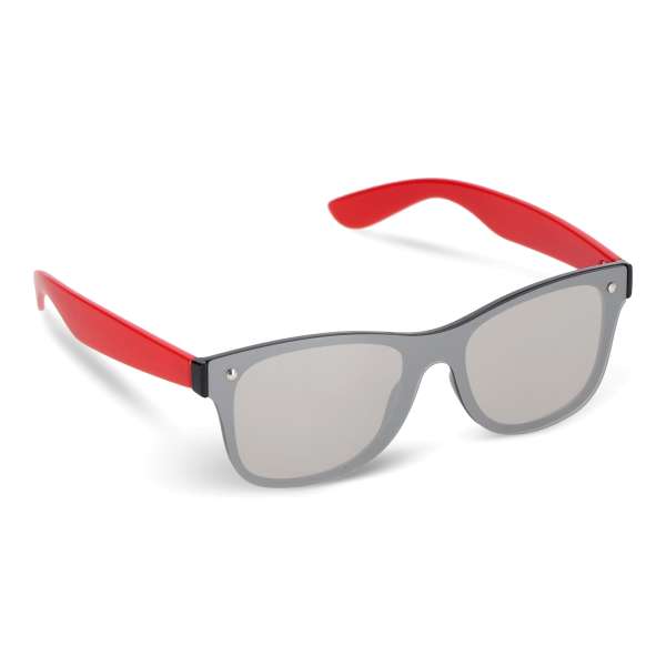 Justin R-PC Sonnenbrille mit verspiegelten Uni-Gläsern UV400