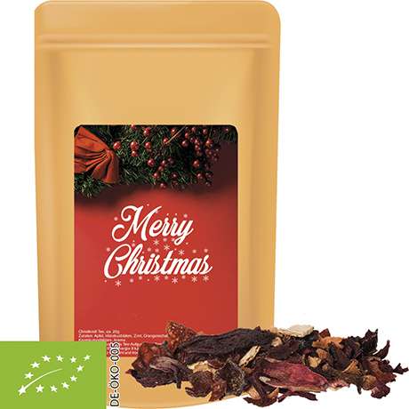 Bio Weihnachts Früchtetee, ca. 55g, Standbeutel Midi