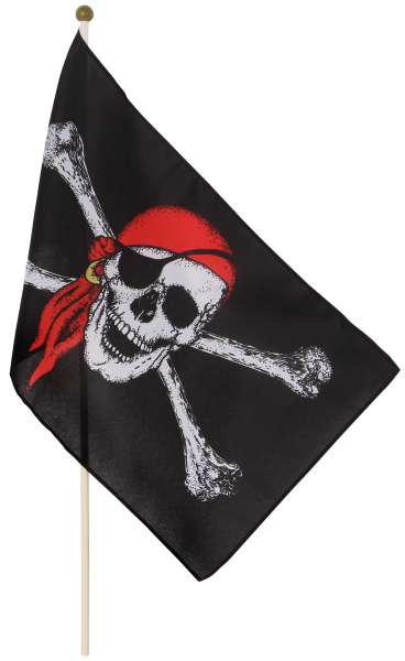 Piraten-Stockflagge 30 x 40 cm