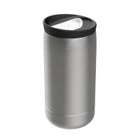 Becher silber, Deckel weiß