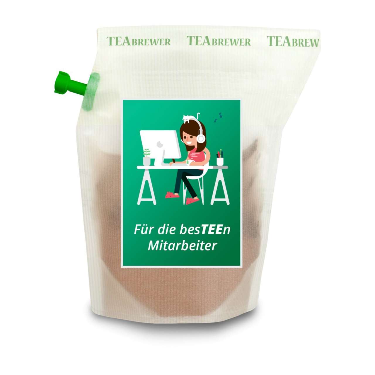 Geschenkartikel / Präsentartikel: Tee-Brühbeutel, Für die besTEEn Mitarbeiter, Tasty Berry, wiederve