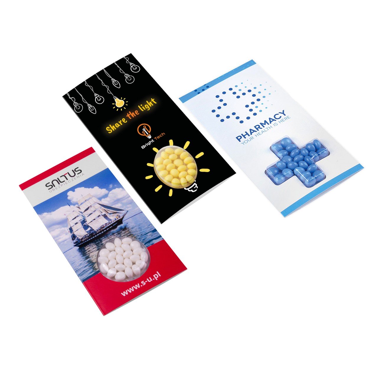 Mini-Fruchtdragees im Kartonsleeve