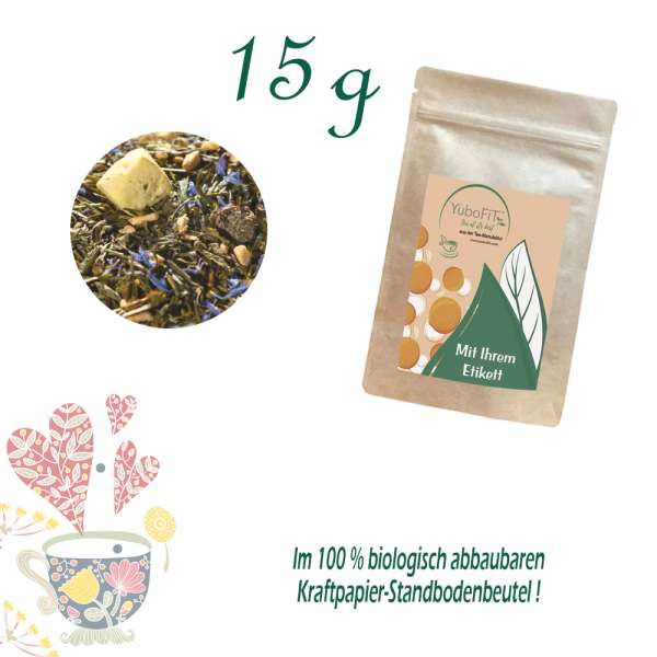 YuboFiT® Grüner Tee Sencha APPLE PIE MARZIPAN