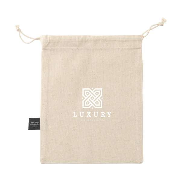 Gift Pouch Naturel GRS Recycled Cotton (150 g / m²) S