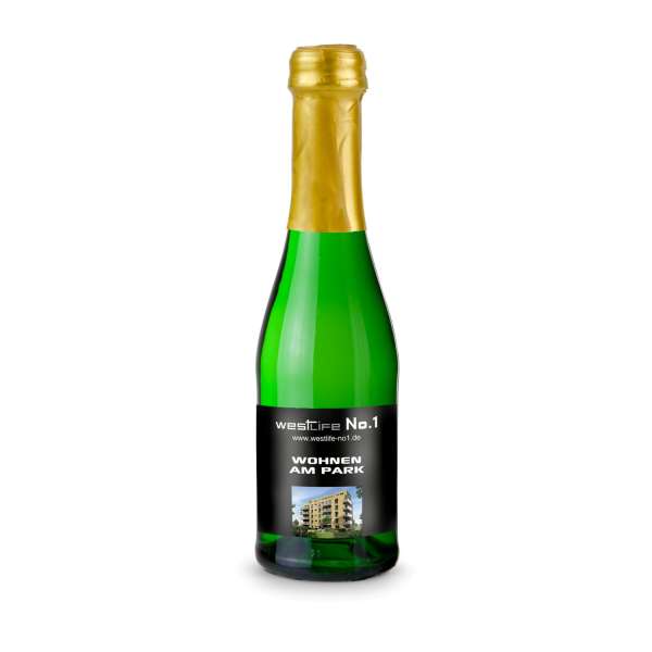 Sekt Cuvée Piccolo - Flasche grün - Kapselfarbe, 0,2 l
