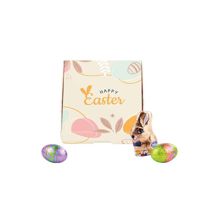 2 LINDOR Mini Ostereier und 1 Lindt Osterhase in Klappbox S, Ostern