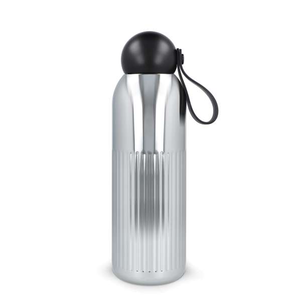 Sagaform Tekla Stahlisolierflasche Chrom (recycelt) 500 ml