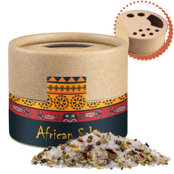 Afrikanisches Salz, ca. 50g, Kraftpapierstreuer Mini
