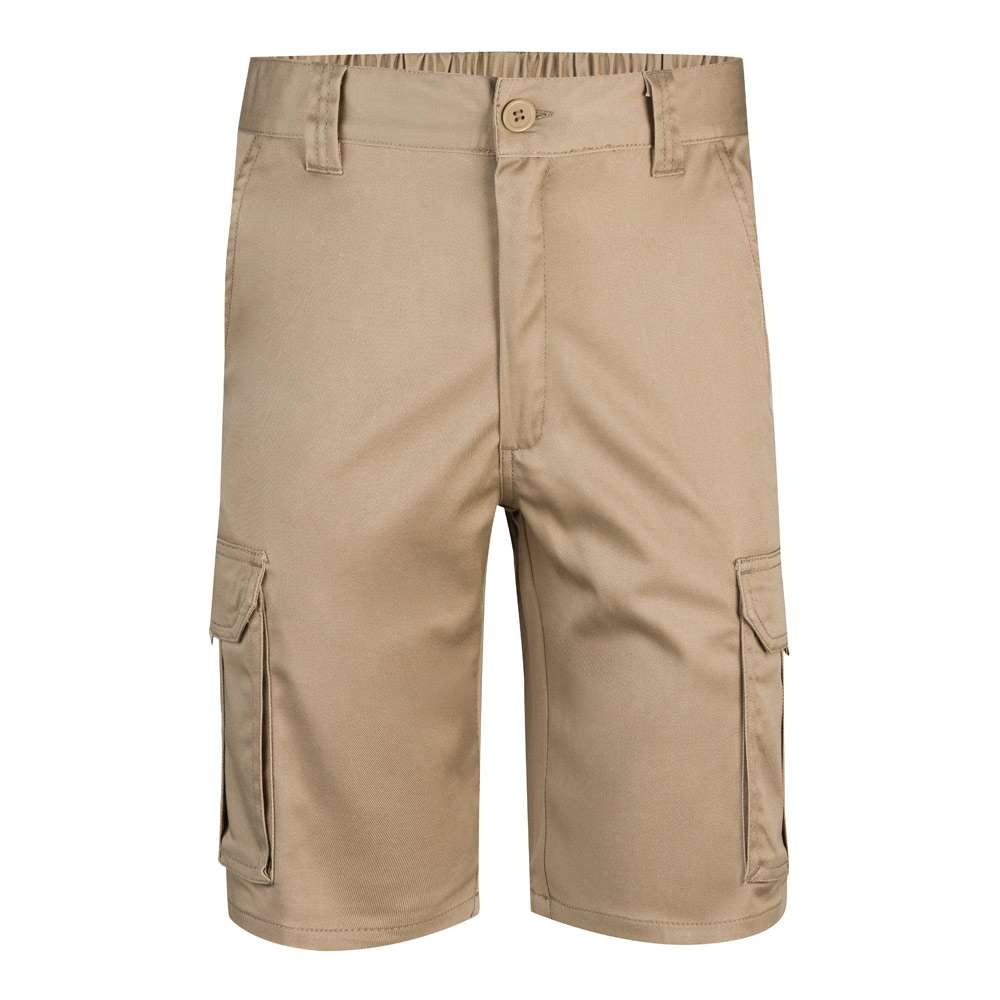 VL HEBE Stretch-Bermudashorts mit mehreren Taschen (240 g / m²), aus Baumwolle (46 %), EME (38 %) un