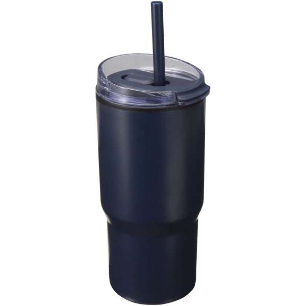 Westin 540 ml RCS-Becher aus recyceltem Material, doppelwandig isoliert, mit Trinkhalm
