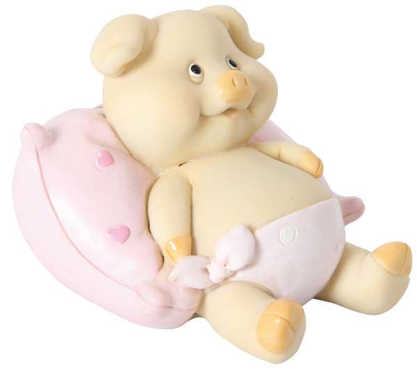 Spardose Baby-Schweinchen rosa