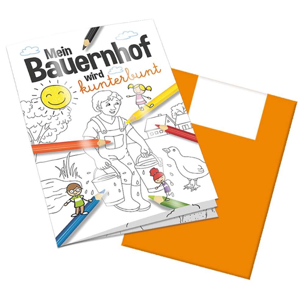Malbuch / Mal-Set A6 - Bauernhof