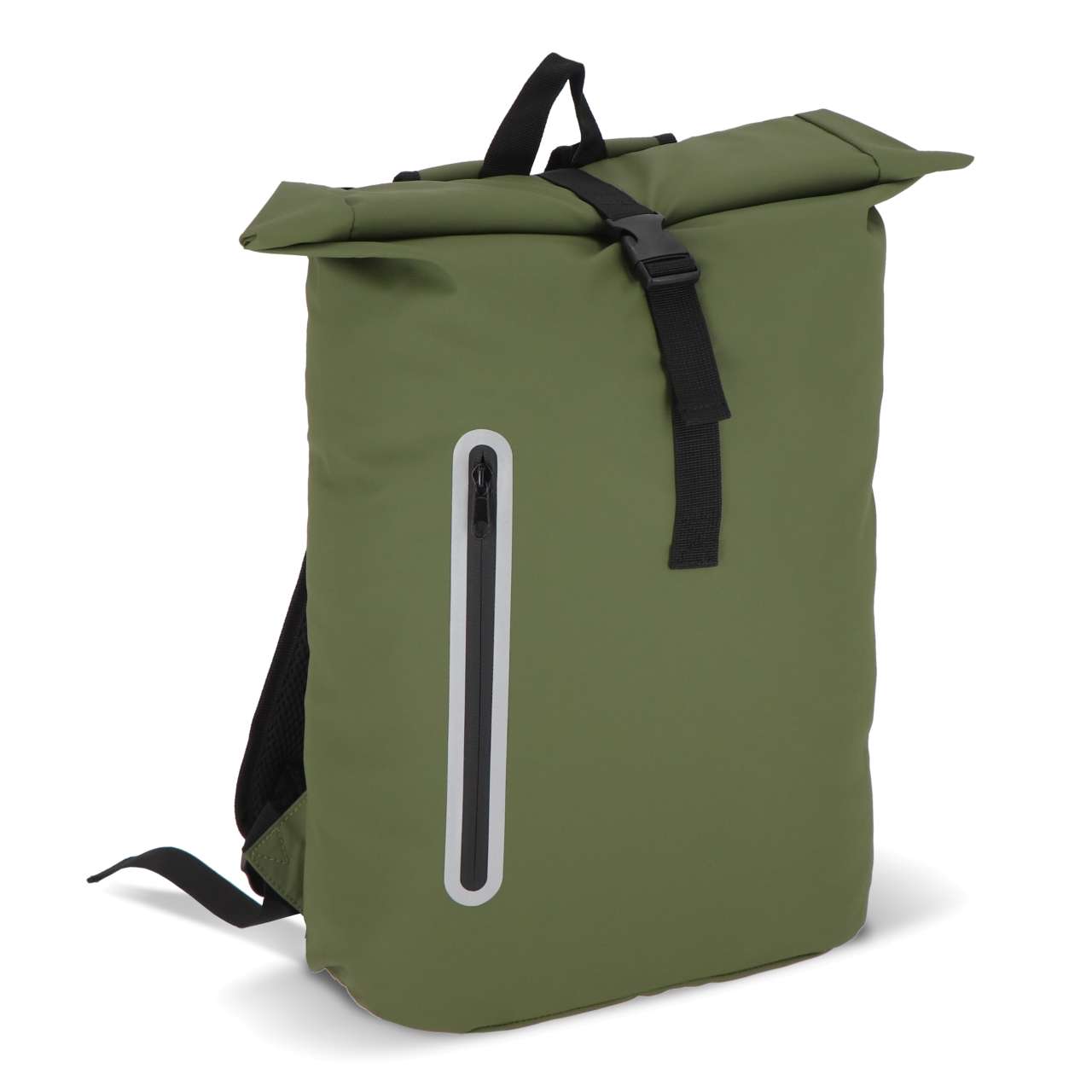 PU-beschichteter R-PET 600D Rolltop-Rucksack 20L