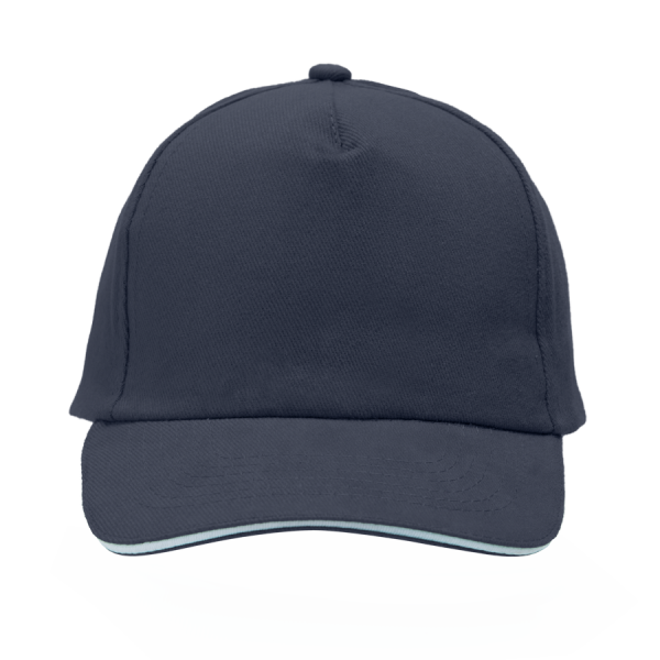 Cap 5 Panel mit Klettverschluss gebürstet