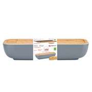 ALPINA Bread Box With Lid And Cutting Board