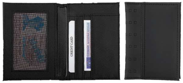 CreativDesign® Ausweistasche "Square" schwarz
