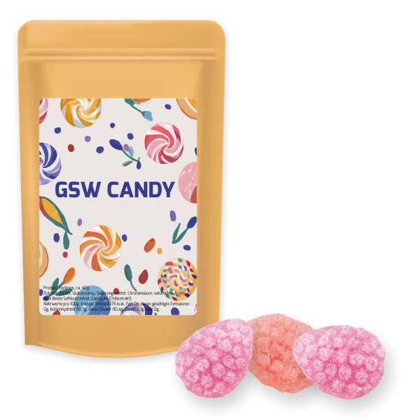 Erdbeer Chili Bonbons, ca. 80g, Standbeutel Midi