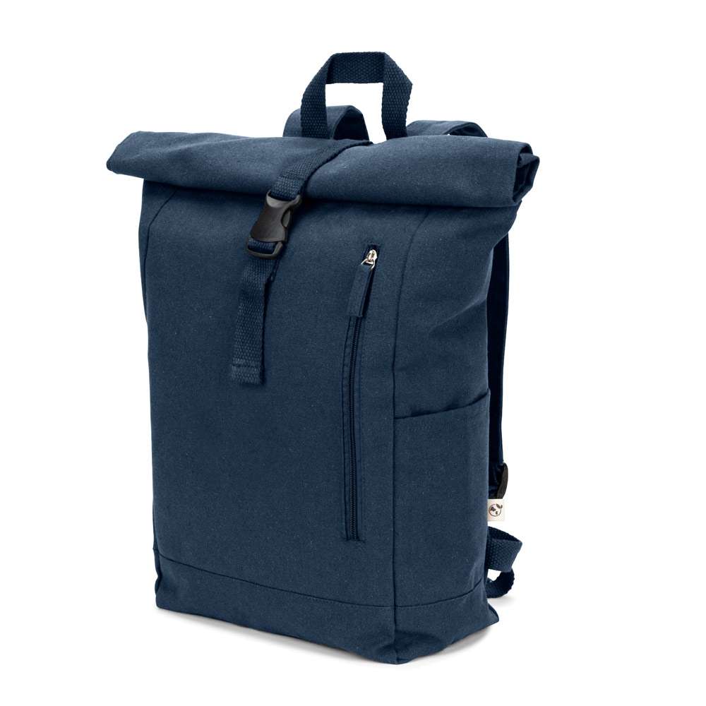 SAINT Roll-Top-Rucksack aus recyceltem Baumwolle und recyceltem Polyester (380 g / m²)