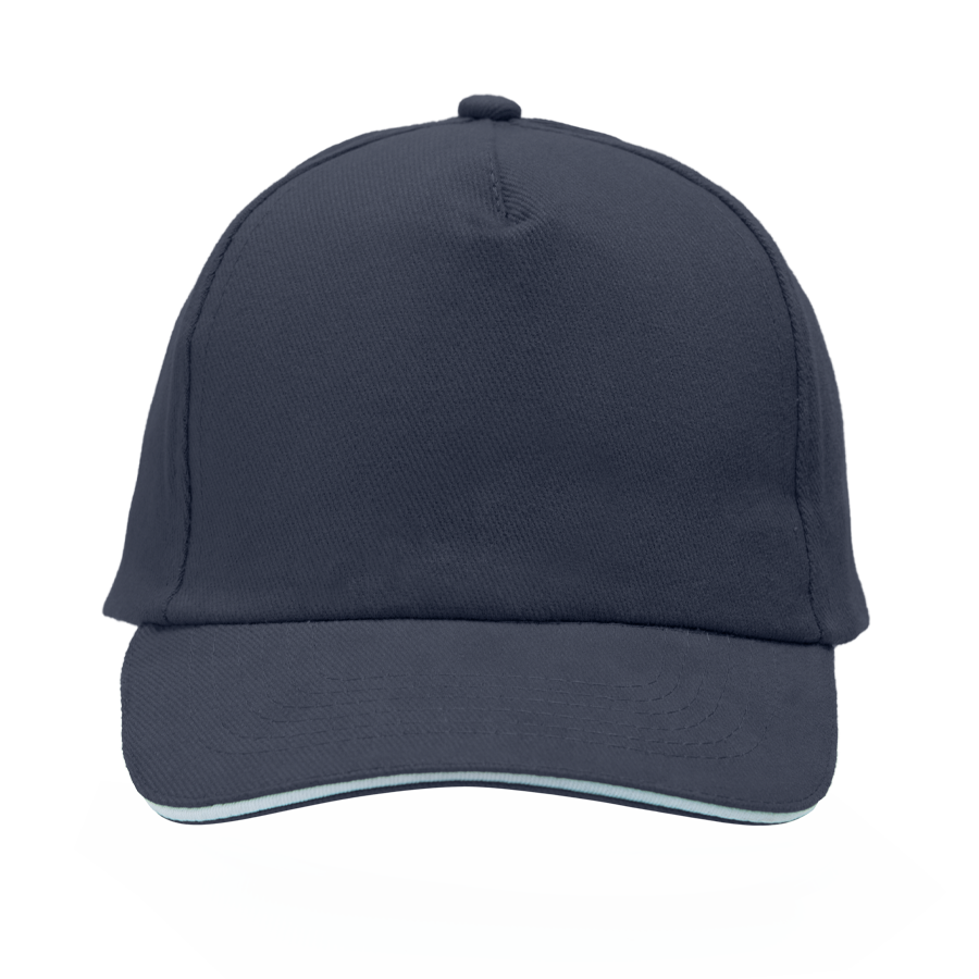 Cap 5 Panel mit Klettverschluss gebürstet