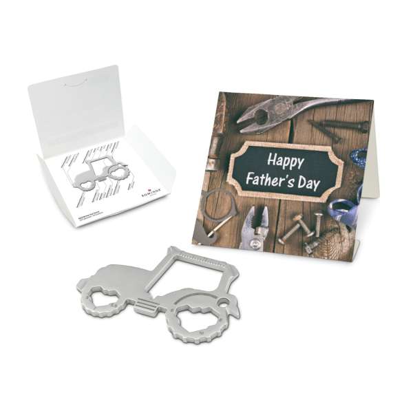 Geschenkartikel: ROMINOX® Key Tool Funktionen) im Motiv-Mäppchen Happy Father's Day