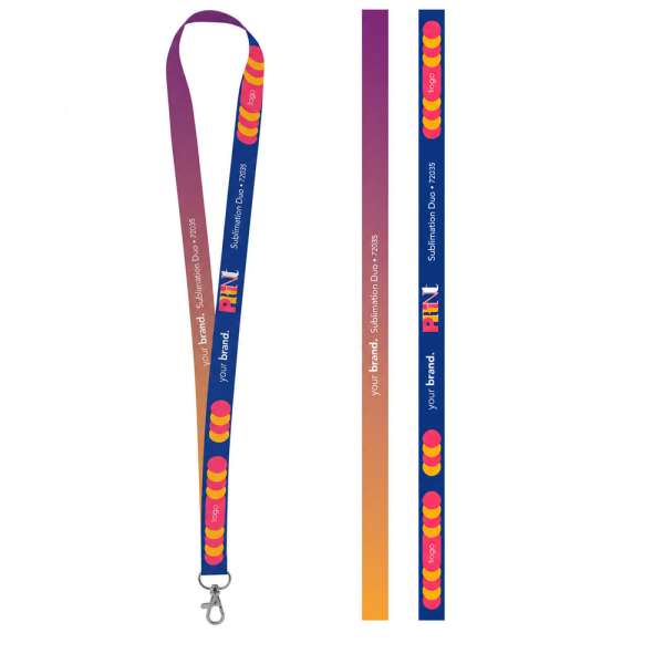 75035S Gedrucktes Muster von Lanyard SUBLIMATION Long II (20 mm) aus Polyester