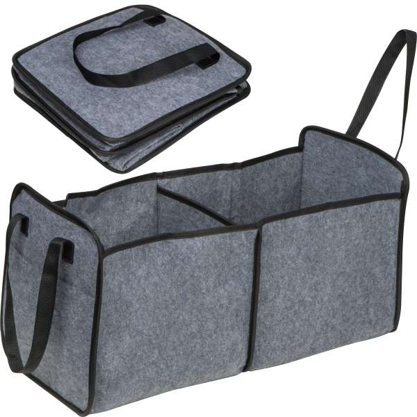 Einkaufs- und Kofferraumtasche aus recycelten Kunststoffen