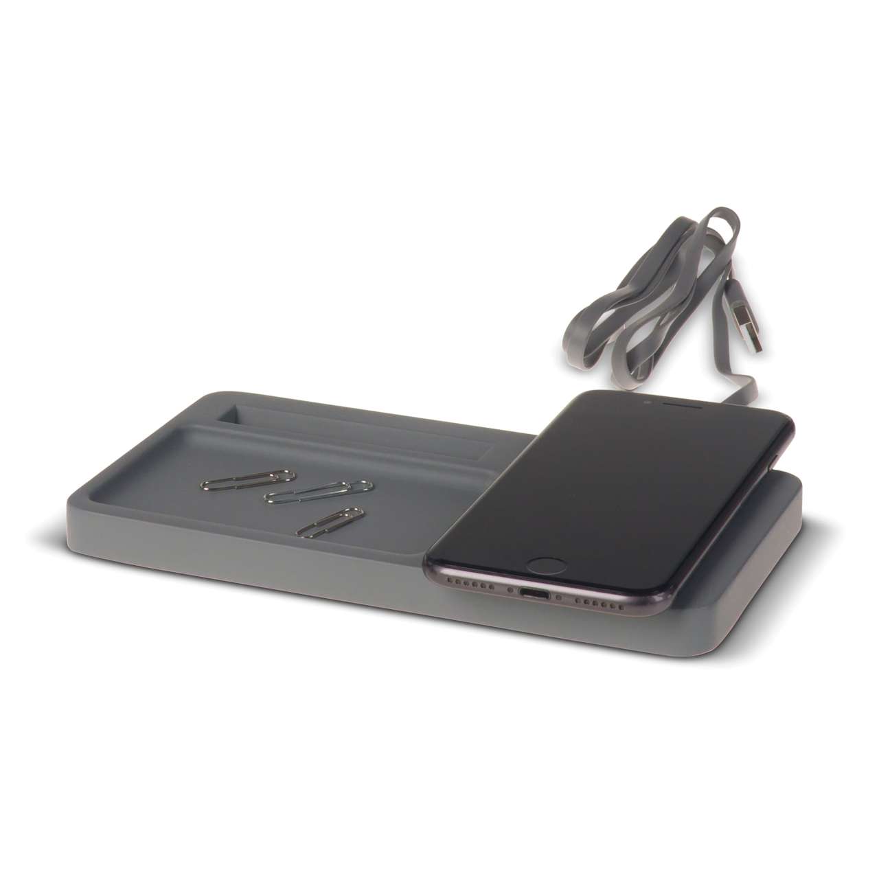 Limestone Desk organizer with wireless charger 5W