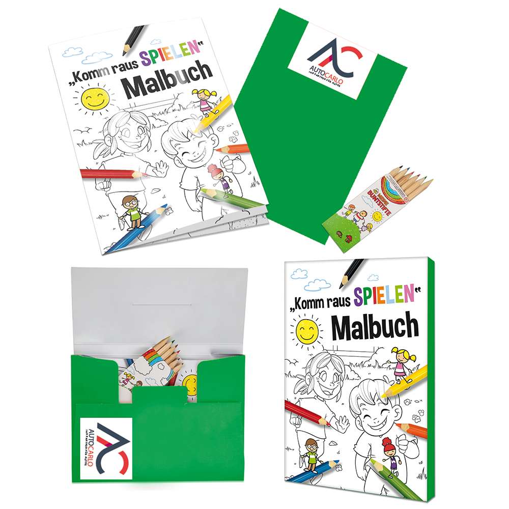 Malbuch / Mal-Set A6 - Komm-raus-spielen