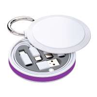 Korpus weiß, Ring lila