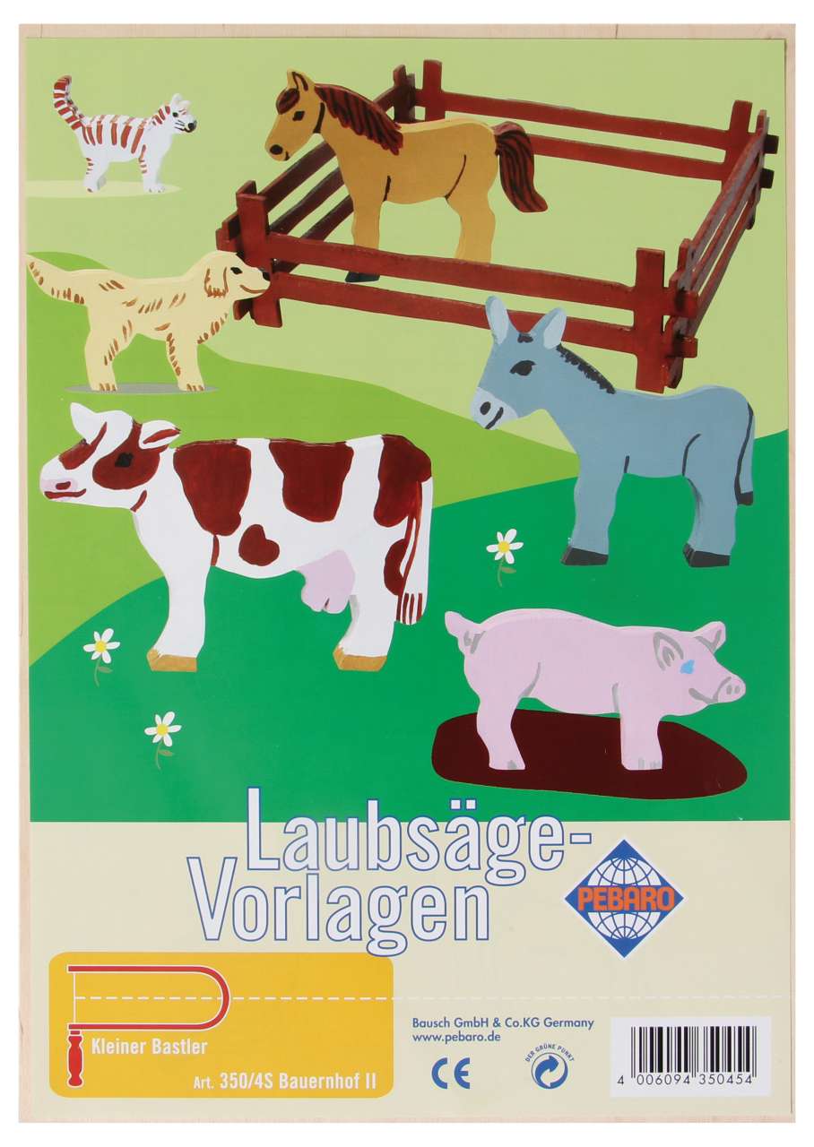 Laubsägevorlage Bauernhof 2