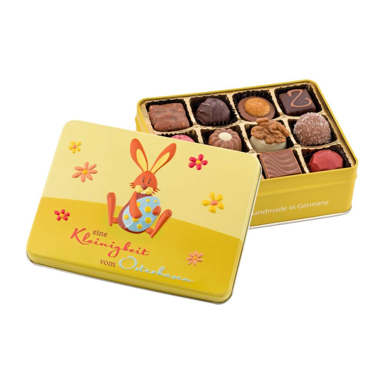 Geschenkartikel / Präsentartikel: Kleinigkeit vom Osterhasen - Pralinendose mit 125 g