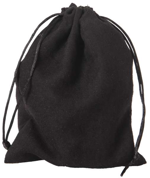 Samtsäckchen schwarz groß