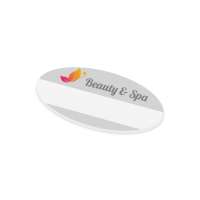 Oval, 74 x 40 mm, Nadel, Vollfarbdruck