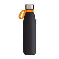 Flasche schwarz, Ring orange