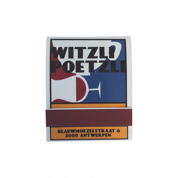 Streichholzmäppchen mit 20 großen Streichhölzern UV lak Finish und 4-c-Druck